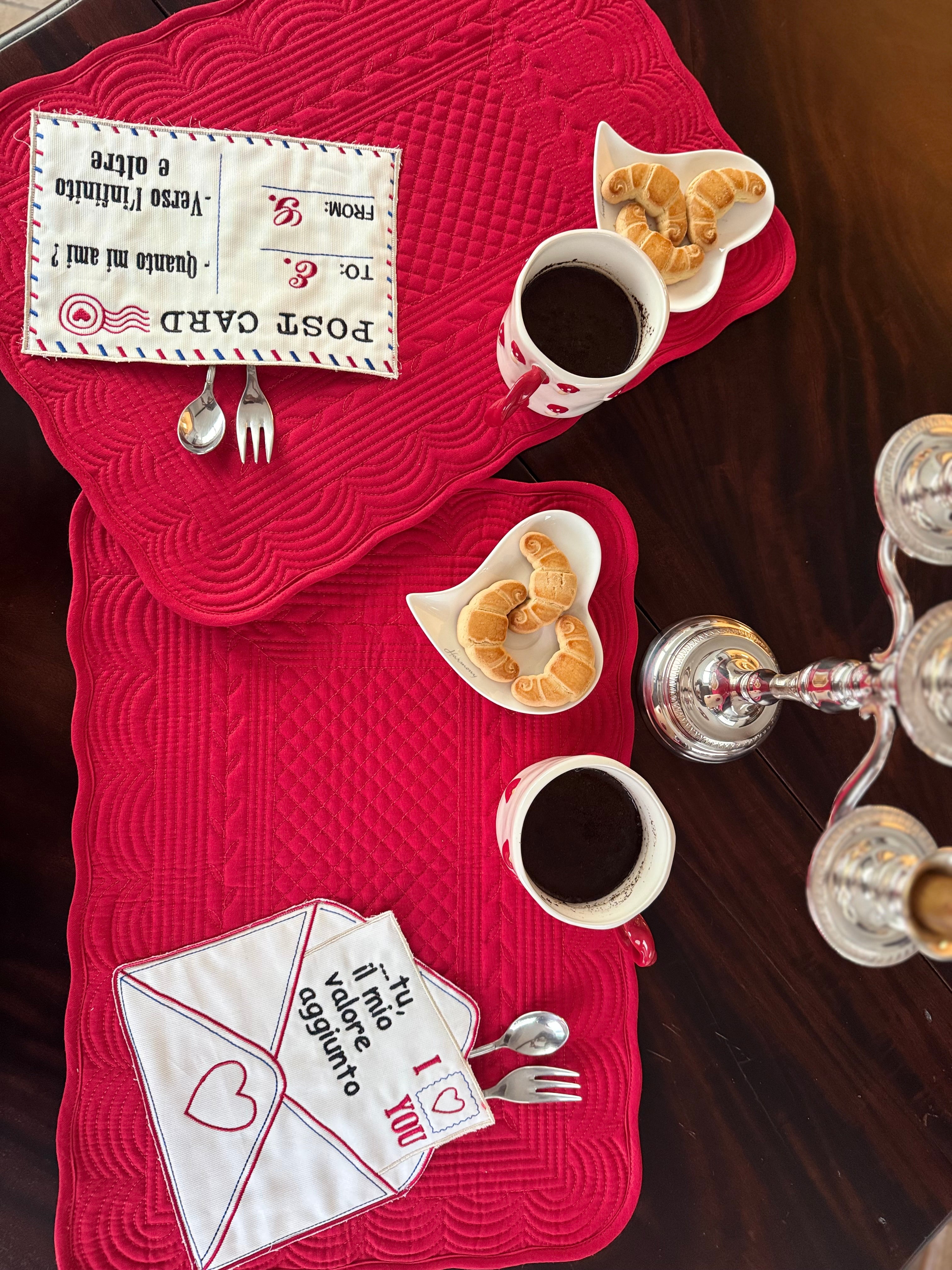 Tovaglietta Lettera - Scrivi il tuo messaggio d'amore